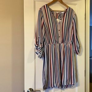 DR2 Striped Shirtdress